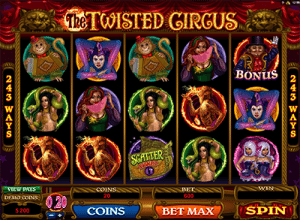 Twisted Circus online pokies at Guts Casino